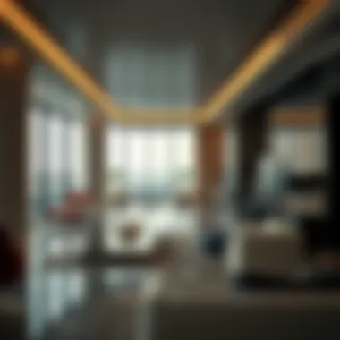 Interior shot of the Onyx Tower's luxurious amenities designed for an upscale living experience