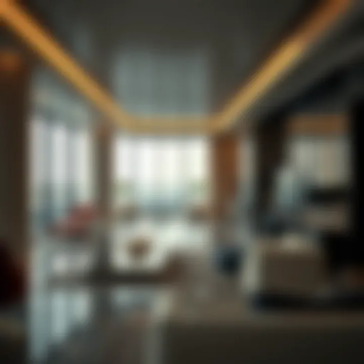 Interior shot of the Onyx Tower's luxurious amenities designed for an upscale living experience