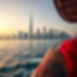 A stunning view of Dubai's skyline from the RTA Boat Ride