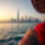 Breathtaking Skyline Views from the RTA Boat A stunning view of Dubai's skyline from the RTA Boat Ride