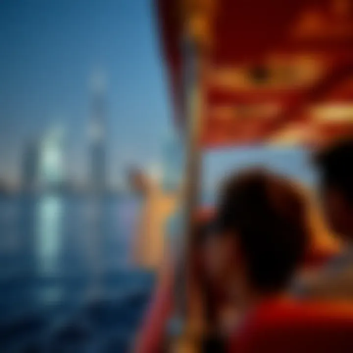 Passengers enjoying a scenic journey on the RTA Boat