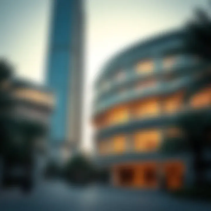 Exterior view of the Sunlight Tower showcasing its modern architecture