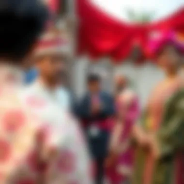 Cultural Celebration in Traditional Fashion Cultural event featuring traditional attire