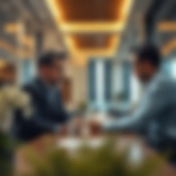 Investors discussing potential opportunities in Treo Homes
