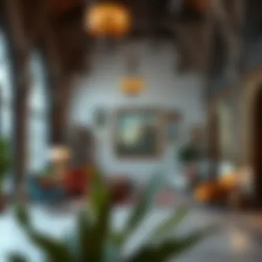 Celebrating Culture: Artistry in Interior Spaces Vibrant cultural space showcasing local art and architecture