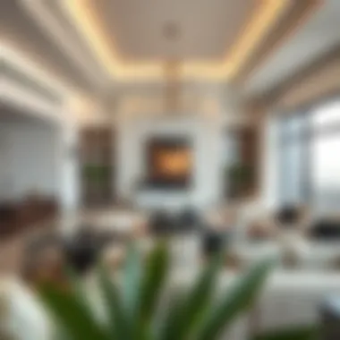 Contemporary Emirati Elegance in Interior Design Elegant modern living room showcasing Emirati design elements