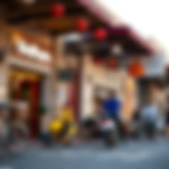 Vibrant street life in ام رمول illustrating the lifestyle of the district