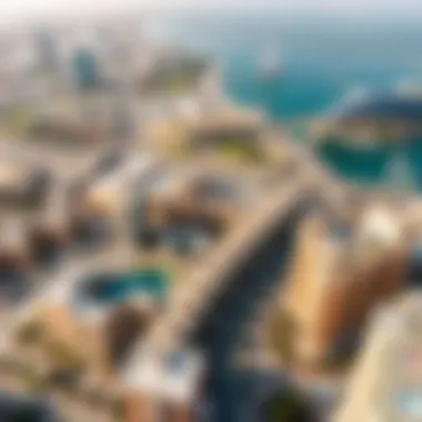Aerial Perspective of Dubai's Property Market Aerial view of Dubai's real estate development