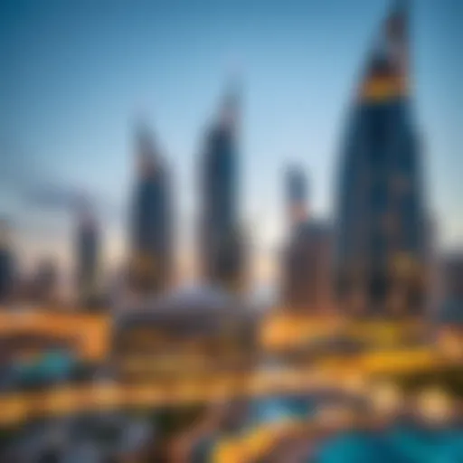 A stunning skyline view of Dubai showcasing luxury apartments