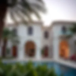 Luxurious villa exterior in Mankhool