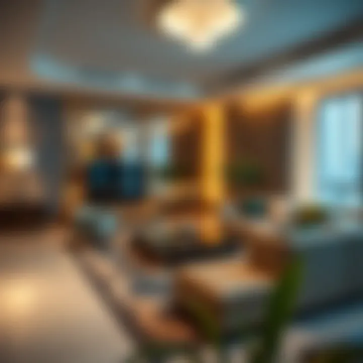 Interior design of a luxury apartment in Windsor Manor Tower