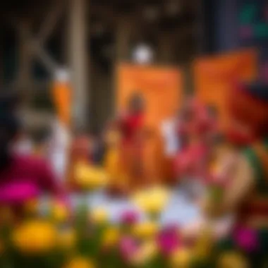 Cultural Performances at Family Day A vibrant family gathering showcasing cultural performances at Global Village.