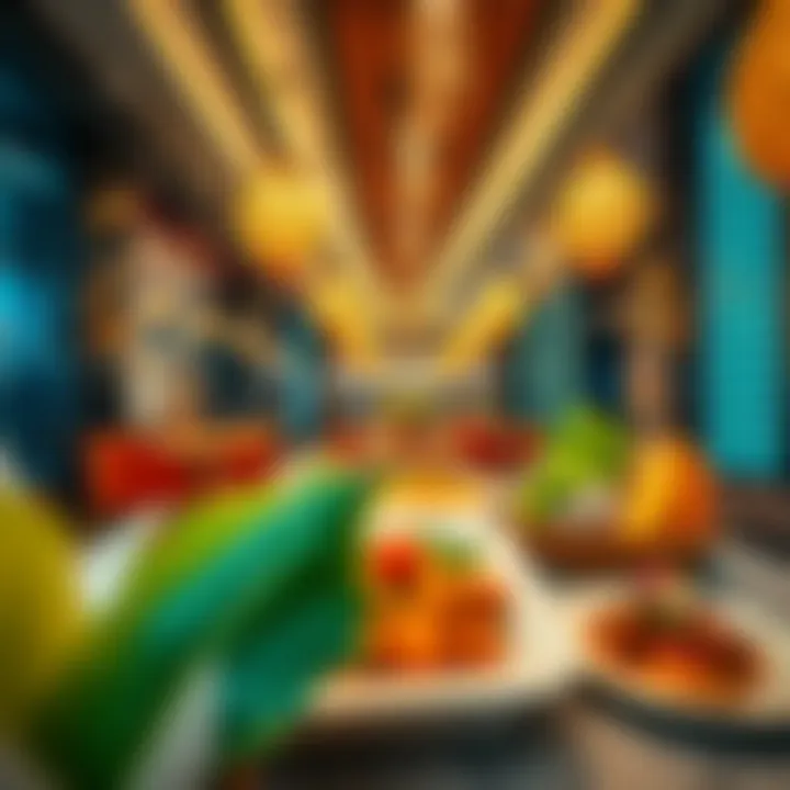 Culinary offerings within Farasan Central Mall