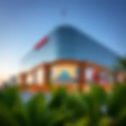 Exterior view of Farasan Central Mall showcasing its modern architecture