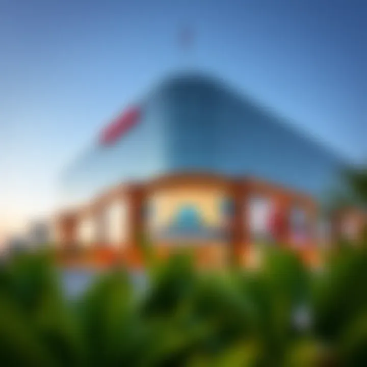 Exterior view of Farasan Central Mall showcasing its modern architecture