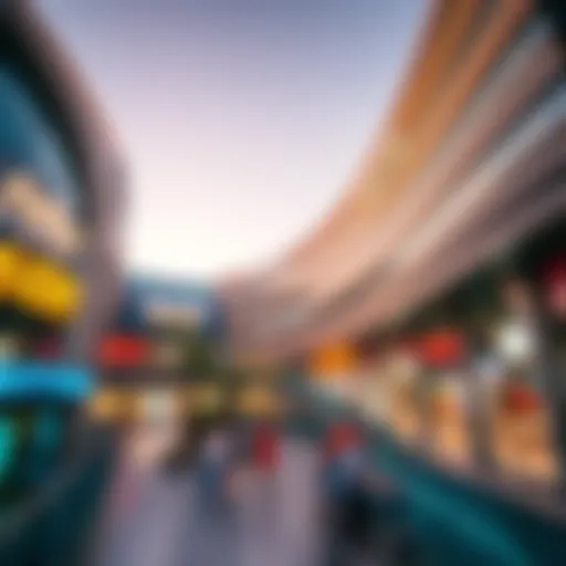 A breathtaking view of the Festival City Mall's architectural design
