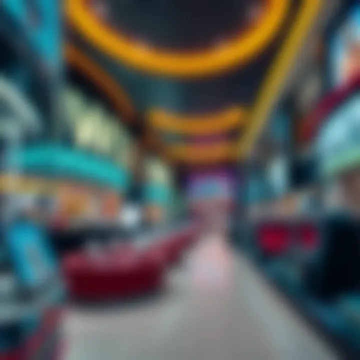 Entertainment facilities such as the cinema and play areas within Festival City Mall