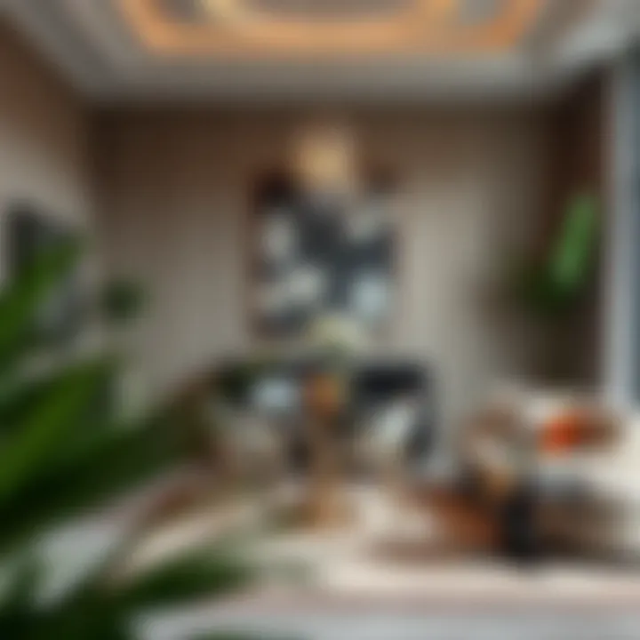 Elegant dining room setup showcasing Dubai's furniture styles