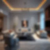 Modern luxury living room furniture in Dubai