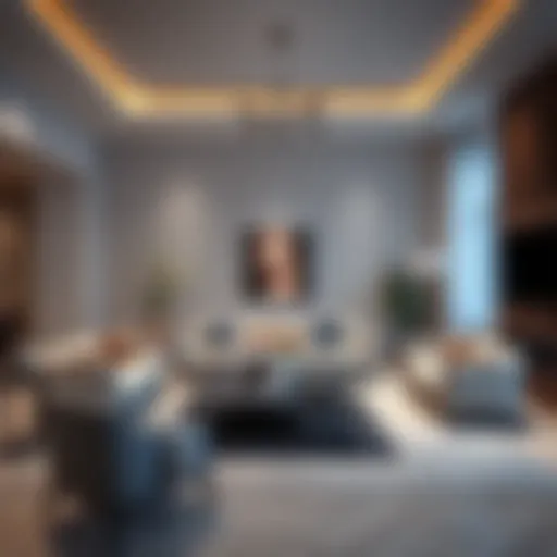 Modern luxury living room furniture in Dubai