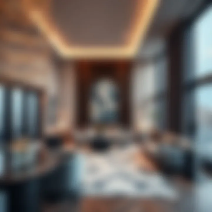 Luxurious interior spaces of the Gargash Building highlighting contemporary design