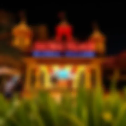 Vibrant entrance of Global Village showcasing cultural diversity