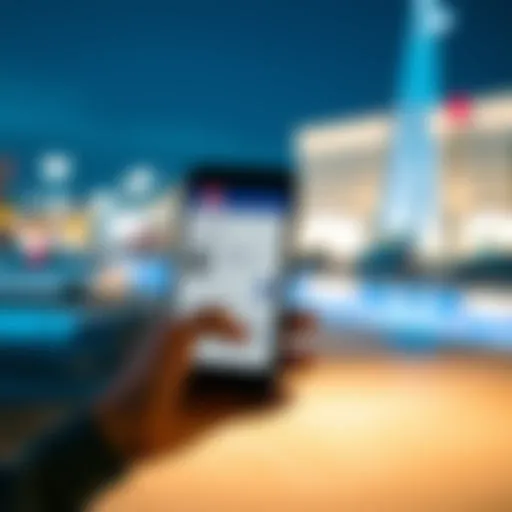 Checking visa status on a digital device