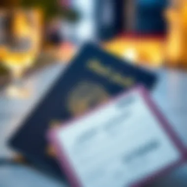 UAE passport featuring visa details
