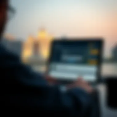 User navigating a government website