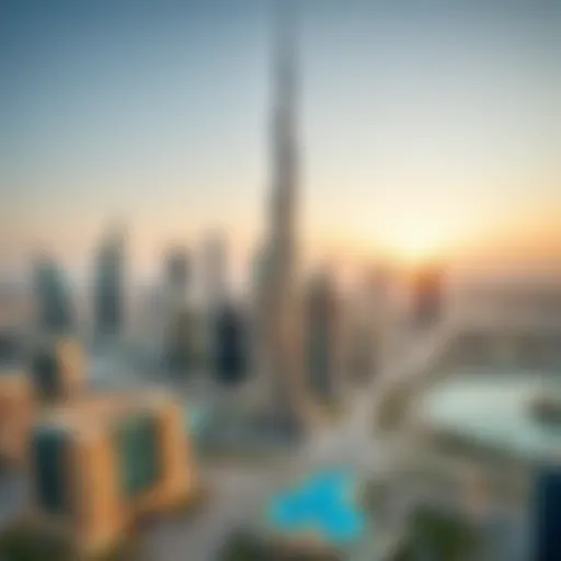 A panoramic view of Dubai's skyline showcasing modern architecture