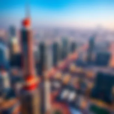 Panoramic view from one of the Habtoor Building's high-end apartments