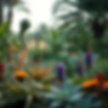 Ecological diversity in Hadiqat Al-Rawla with various plant species