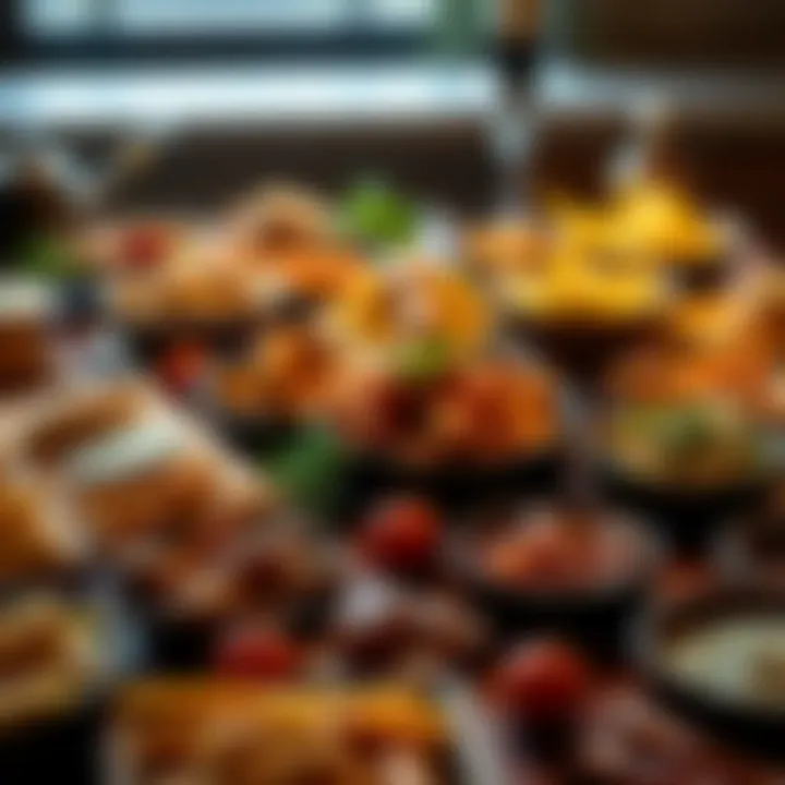An array of traditional Ramadan dishes showcasing the culinary diversity of iftar.