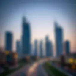 Modern skyline of Dubai showcasing innovative architecture