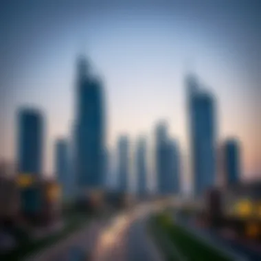 Modern skyline of Dubai showcasing innovative architecture