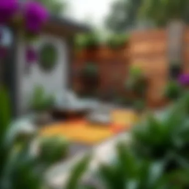 Sustainable Garden Design Eco-friendly garden space with recycled materials and sustainable features