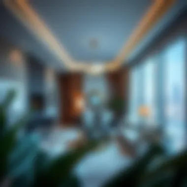 Elegant Interiors of J One Tower Residences Luxurious interior of a residential unit in J One Tower