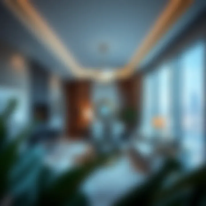 Elegant Interiors of J One Tower Residences Luxurious interior of a residential unit in J One Tower
