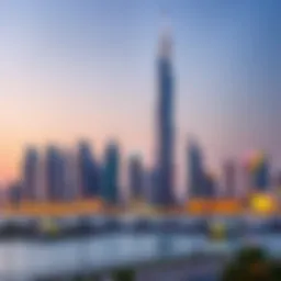 Stunning skyline view of J One Tower