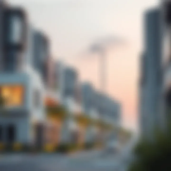 Architectural rendering of residential units within Jubail Island