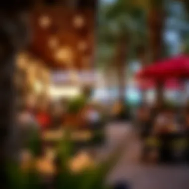 A lively outdoor cafe reflecting the lifestyle trends in Dubai