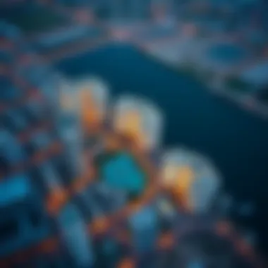 Aerial Layout of JLT Aerial view showcasing the layout of Jumeirah Lake Towers