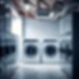 Laundry service showcasing modern equipment