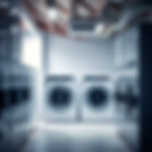 Laundry service showcasing modern equipment