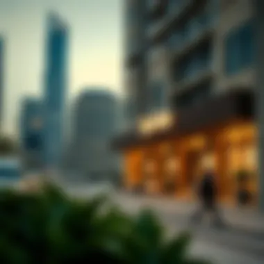 Prime location of Leva Hotel Mazaya Centre in Dubai