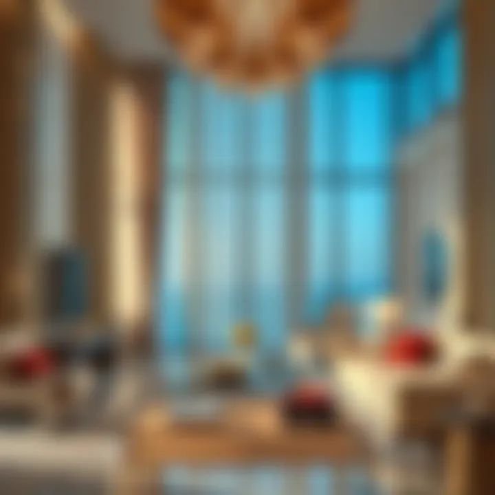 Lavish interior of a luxury apartment in Dubai