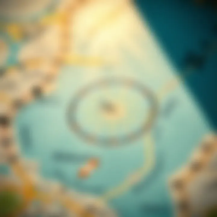 Map showing the significance of Makani numbers in navigation