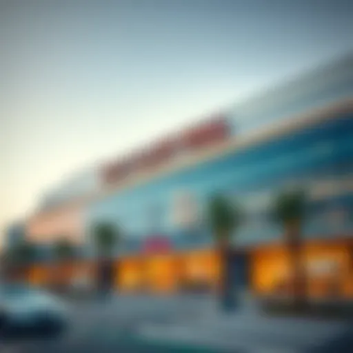 Stunning exterior view of Max Alain Mall showcasing its modern architectural design
