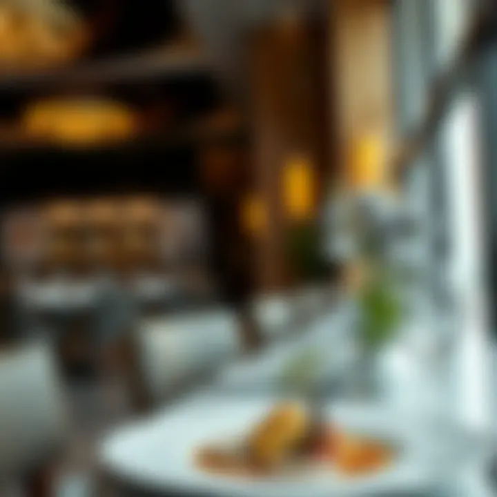 Gourmet dining experience at the hotel restaurant