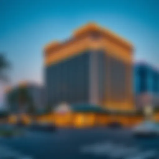 Exterior view of Millennium Hotel Sheikh Zayed Road at dusk
